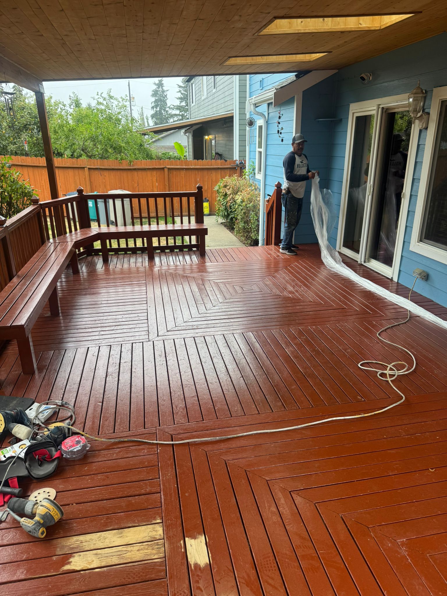 Interior living room repaint in Renton, Washington by Torres Remodel